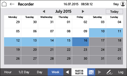 Control2015 touch Calendar