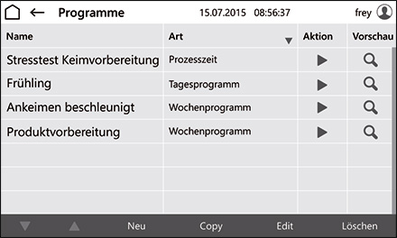 Control2015 touch Programmregelung ist Standard